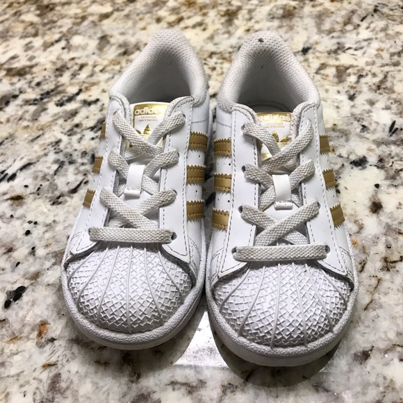 adidas Other - Adidas Gold and White stripes